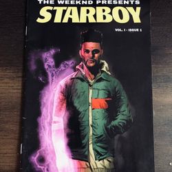 RARE The Weeknd Starboy Limited Edition Marvel Comic Black Cover Volume 1 Issue 1