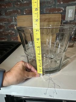 Vintage anchor Hocking glass ice bucket (no handle)