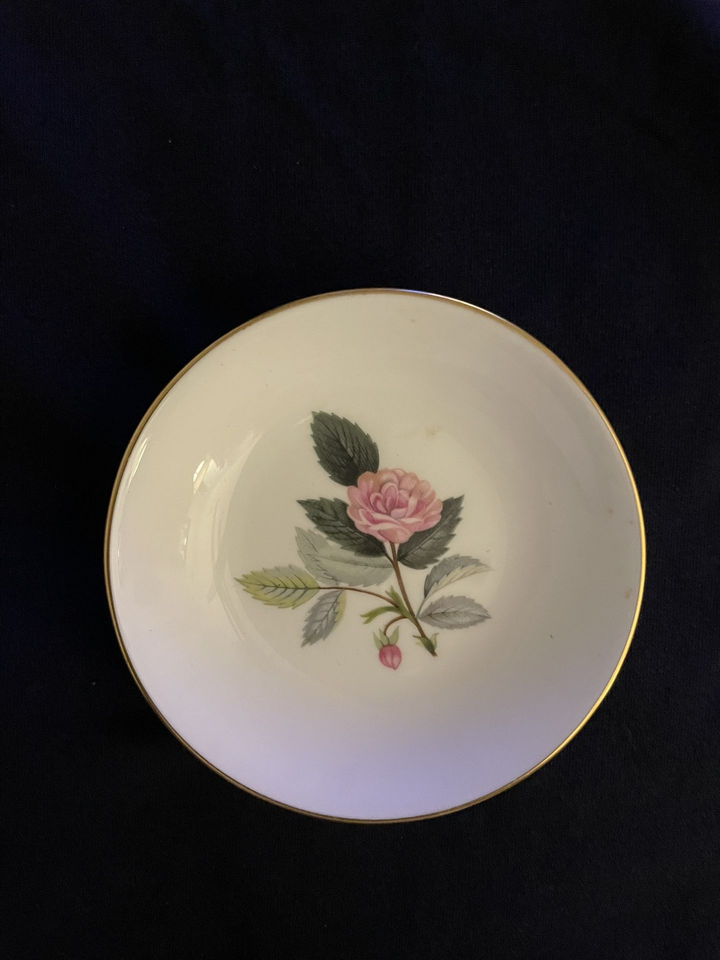 Vtg Wedgwood Hathaway Rose Bone China Porcelain 4" Coaster Small Saucer Plate