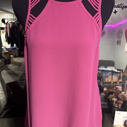 NWOT naked zebra hot pink tank