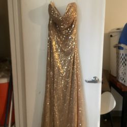 Gold Long Dress