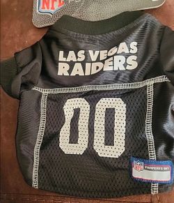 Las vegas Raiders dog jersey size small