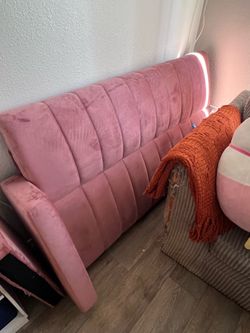 Pink Velvet Futon