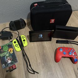 Nintendo Switch v1 Bundle With Games And Accessories