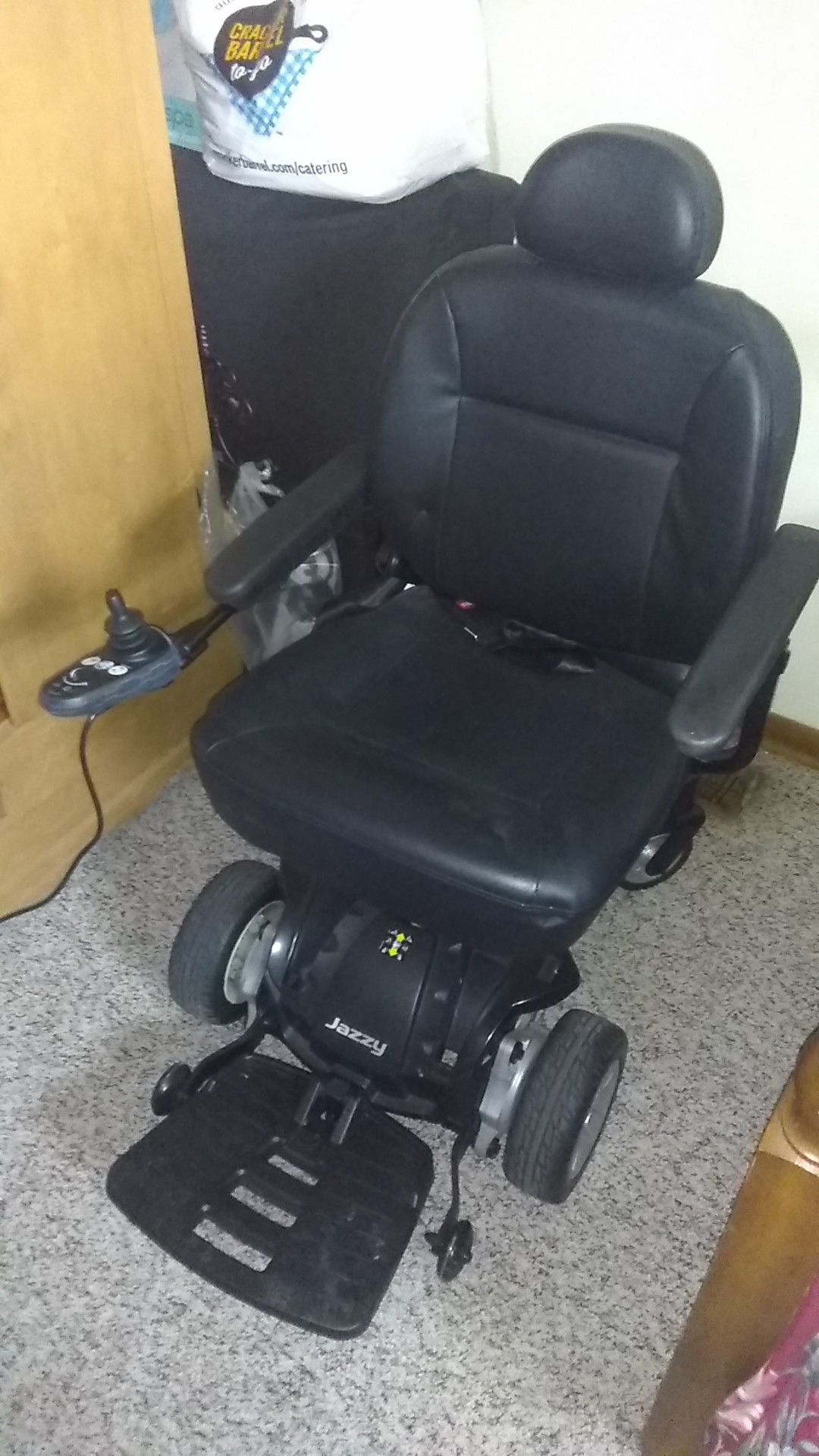 Hadycap wheel chair 2 new batteries an a carrier to hook to ur bumper