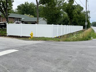 Another Happy Client With There Vinyl Fence . 