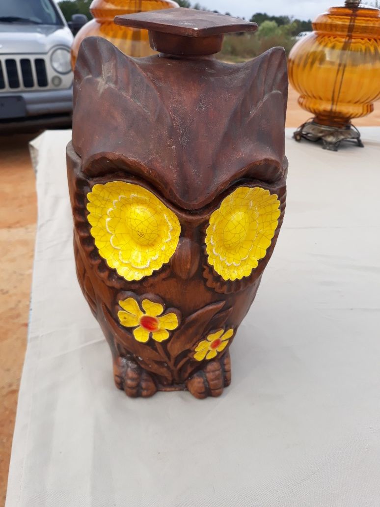 Owl cookie jar