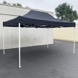 (Brand New) $145 Heavy Duty 10x15 FT Outdoor Ez Pop Up Canopy Party Tent Instant Shade w/ Carry Bag (Black, Red)