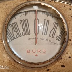 VINTAGE "BORG" 1950's - 1960's Working Bathroom Scale