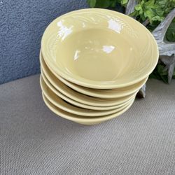 Rare Potterybarn Set Of 6 Cereal Bowls