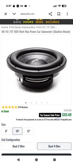 Skar audio sub