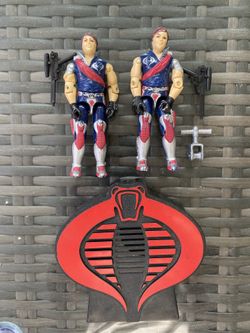 GI JOE COBRA ARAH TOMAX AND XAMOT TWINS COMPLETE VINTAGE 80s 