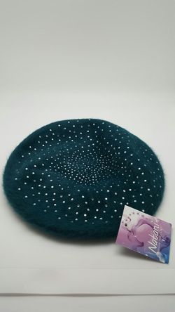 Brand new ladies beret with rhinestones