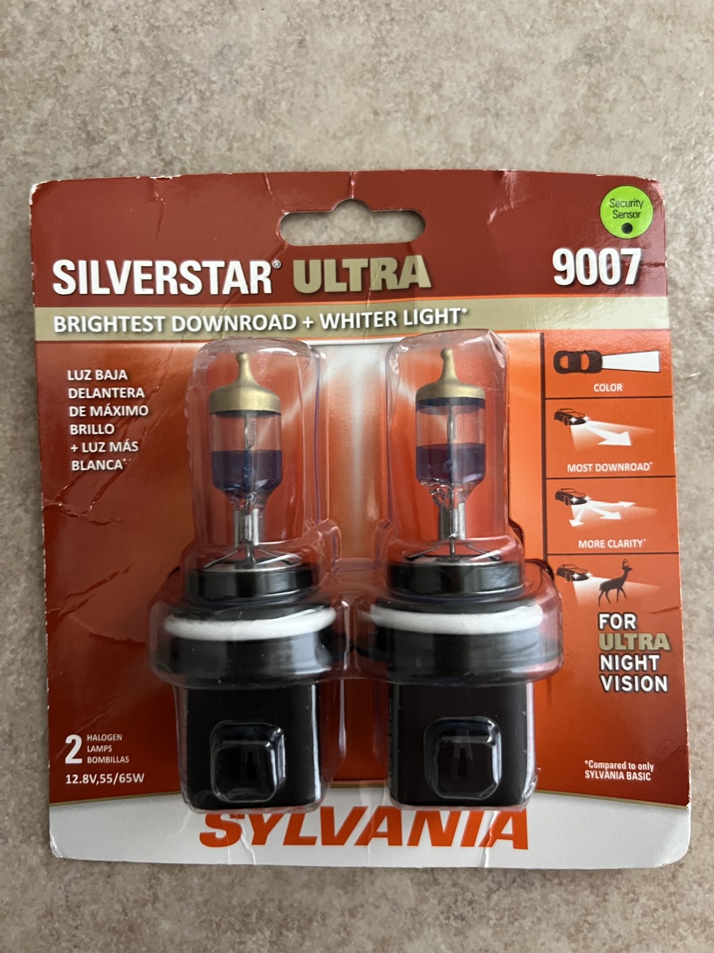 Sylvania SilverStar Ultra Headlight Bulb 9007SU-2