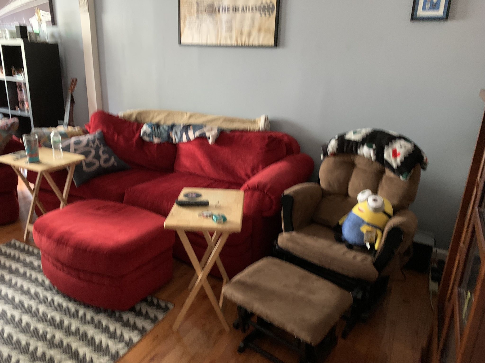 Rocking Chair With Matching Ottoman.