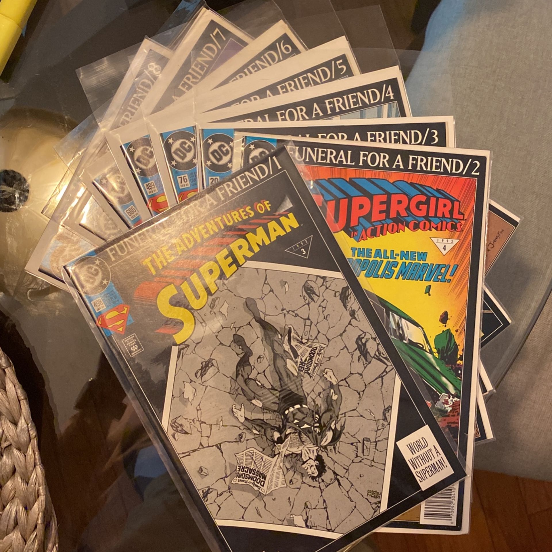 Superman Funeral For a Friend 1-8 DC Comic