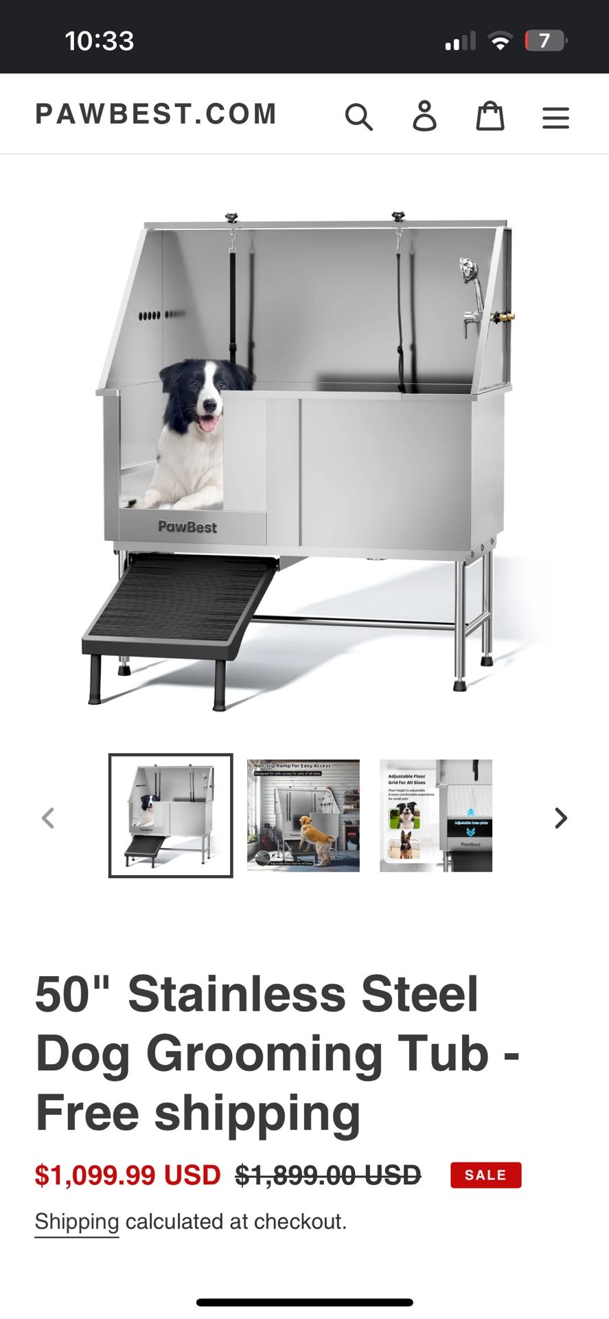 pet grooming used professional bath tubs (stainless steel )