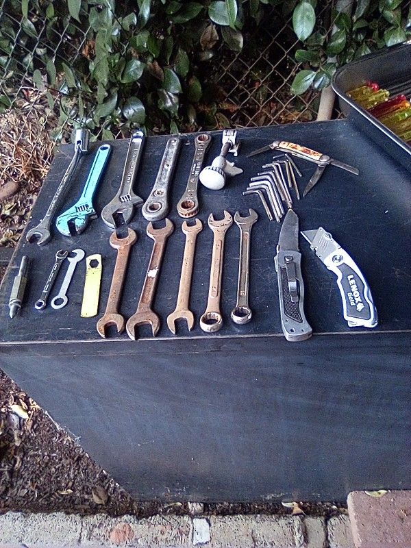 Assorted Tools And Pocket Knives