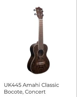 Amahi Classic Bocote UK445 Ukulele, Tenor, Barely Used, Great Condition