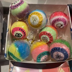 Highly Scented Bath Bombs Come In LavenderFreesia Peach Rose Chanel Mint Eucalyptus And Verbina Very Nice $3Each