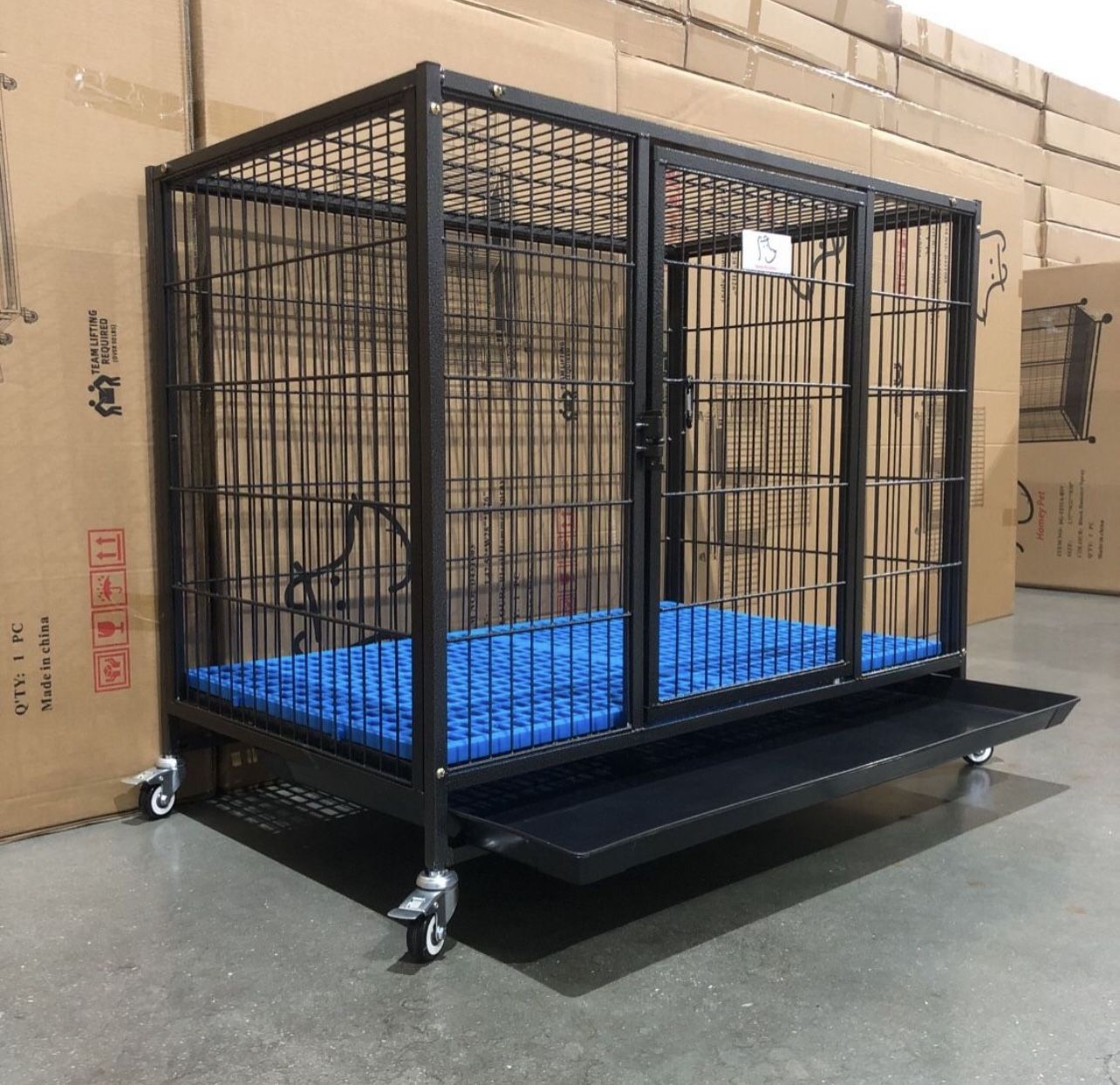 ๐นNEW๐น HD Dog Kennel Cage ๐ถ With Plastic Grid Flooring ๐
