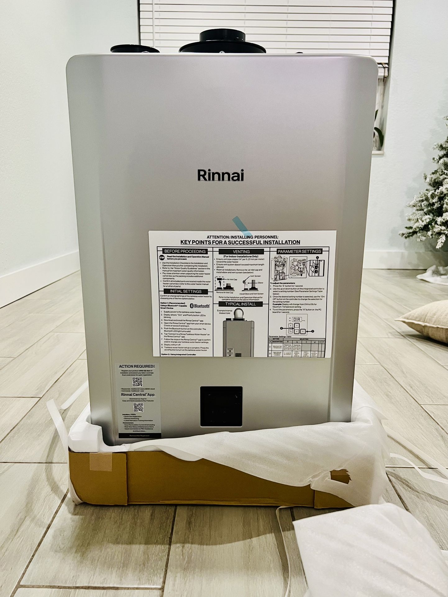 Rinnai RXP160iN Water Heater Natural Gas