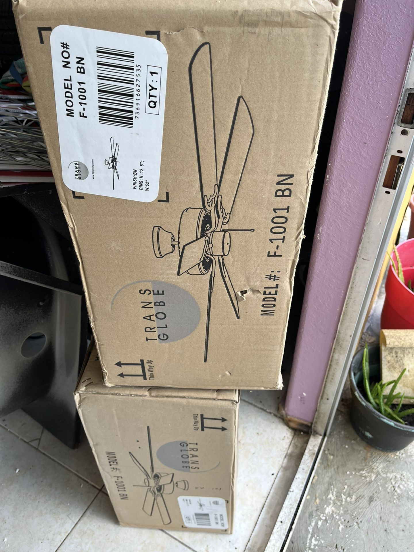 Two 52” Ceilings Fans BOGO🎆💰💰