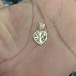 10kt Real Gold Heart Pendant 