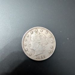 High Grade 1899 Liberty Nickel Coin