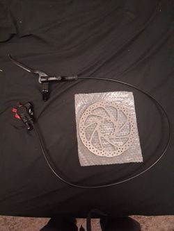 Lmxt front brake with spare 160mm roater