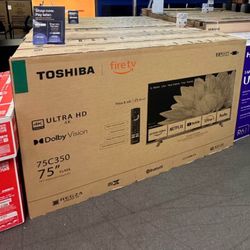 75” TOSHIBA 4K HDR SMART FIRE TV