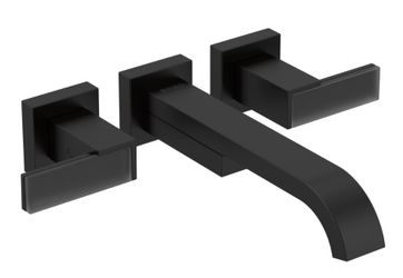 Brizo Roman Tub Filler Trim with Lever Handles, Matte Black