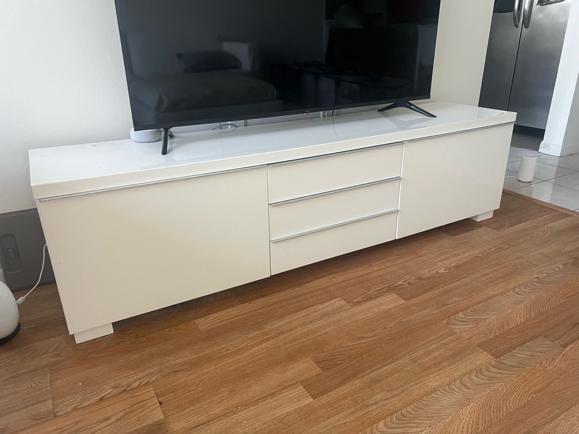 White TV Console / Media Stand – 71” – $50