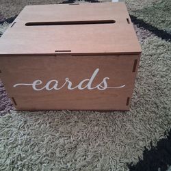 Rustic Wood Card Box