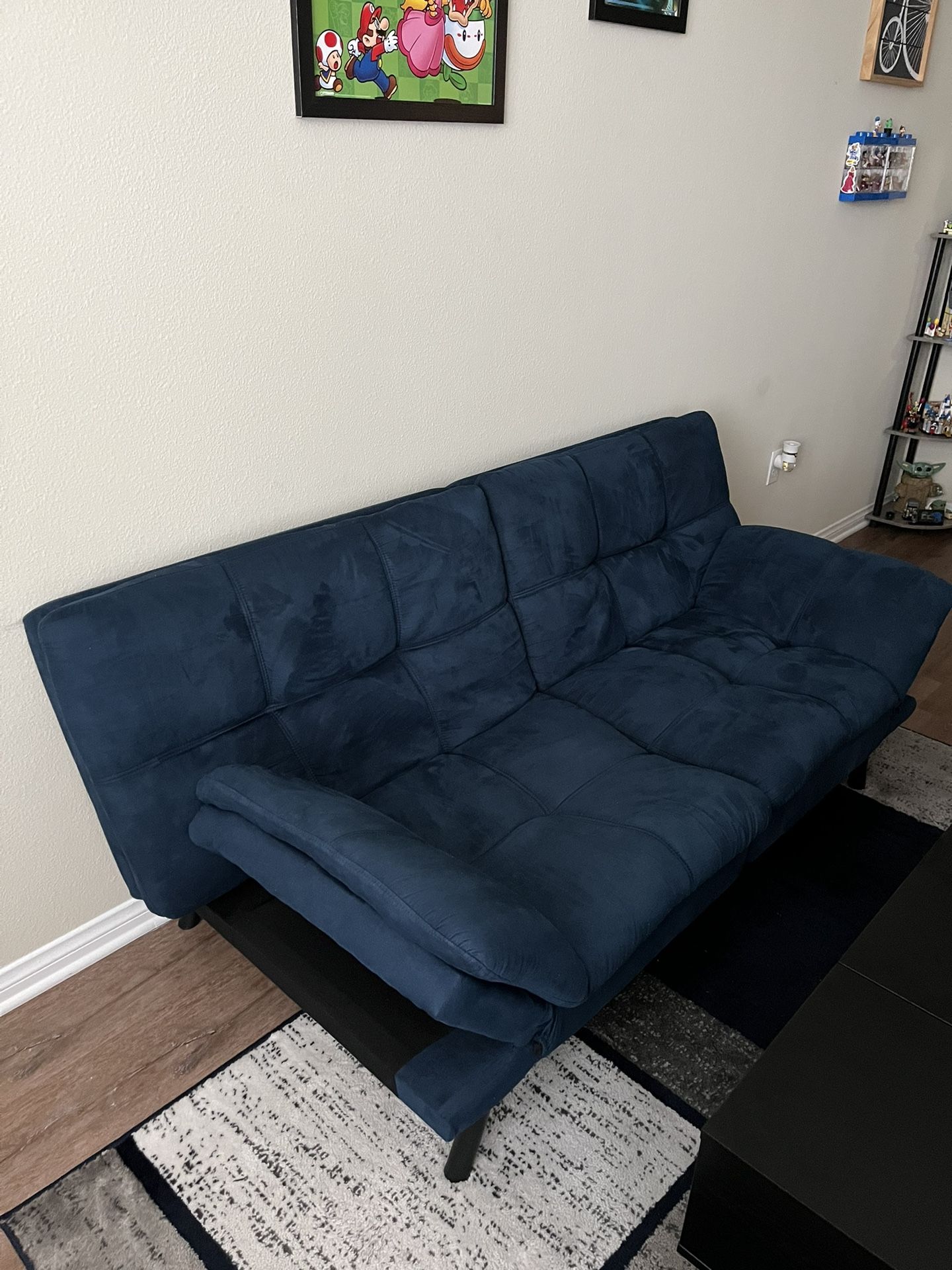 Blue Futon Couch