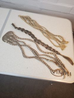 Blond Braids Synthetic Used