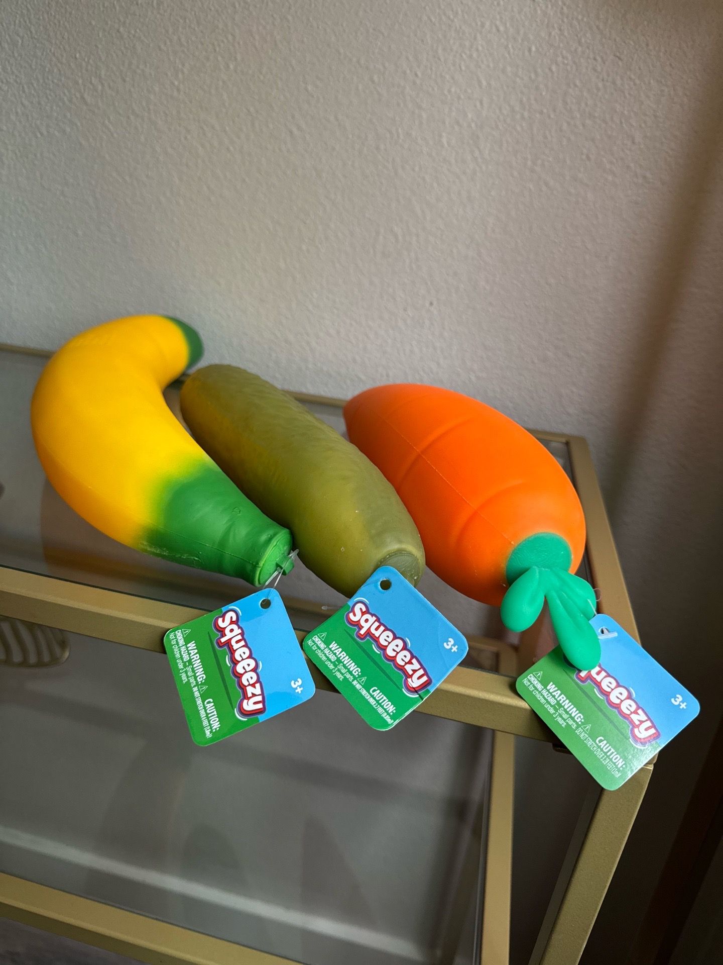 Squeeezy Banana and Pickle Squishy Toy