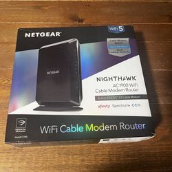 Brand New - Netgear Nighthawk AC1900 WiFi Cable Modem Router (C7000) - Unopened!