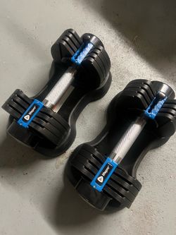Adjustable dumbbells 25lbs each