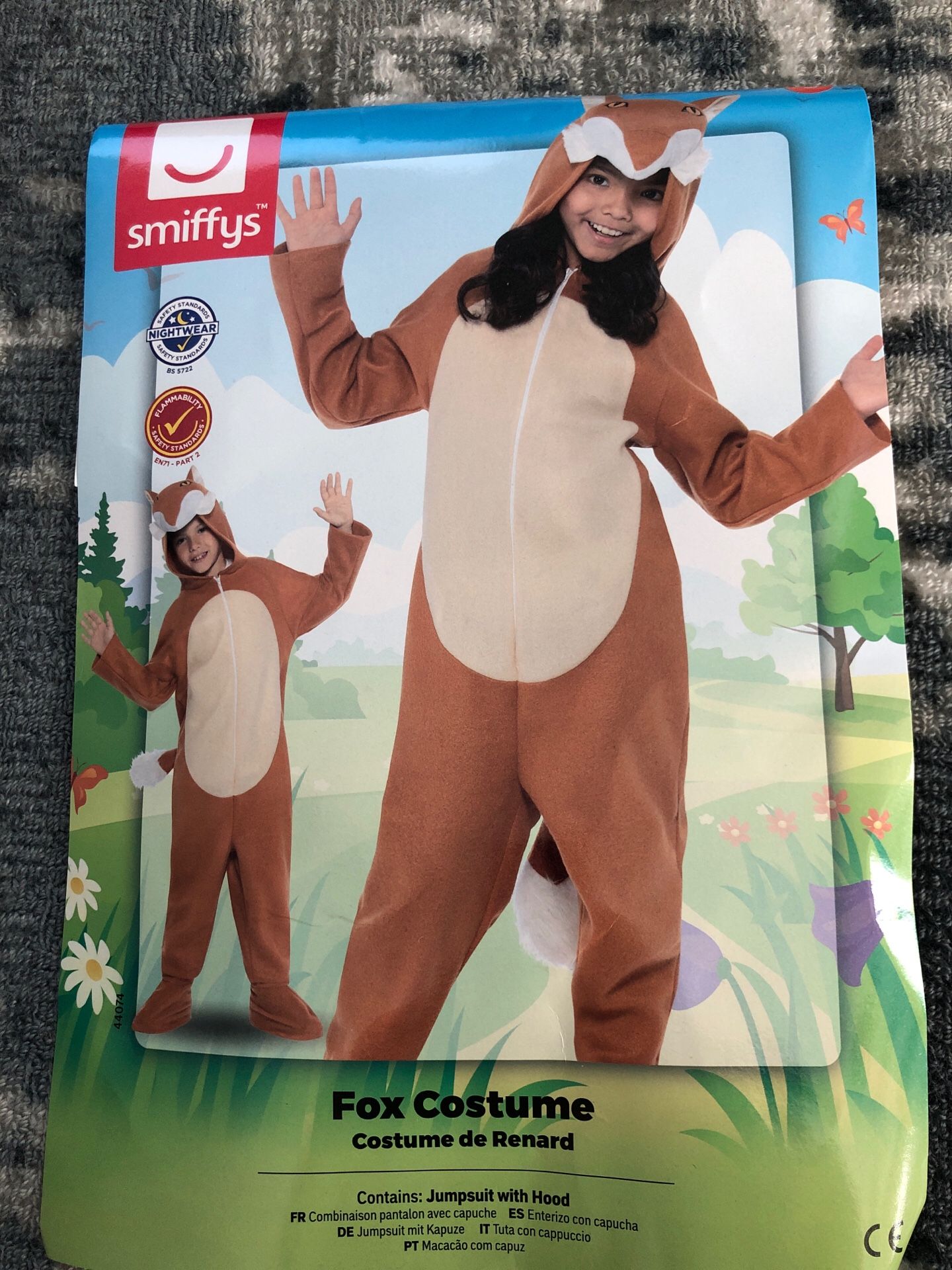 Fox kids Halloween costume size S 4-6