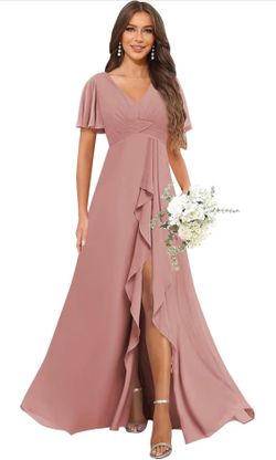 Pink dress with pockets