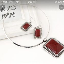 Flawless Bohemian Gem Choker Jewelry Set 