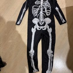Skeleton Halloween Costume Size 4/5