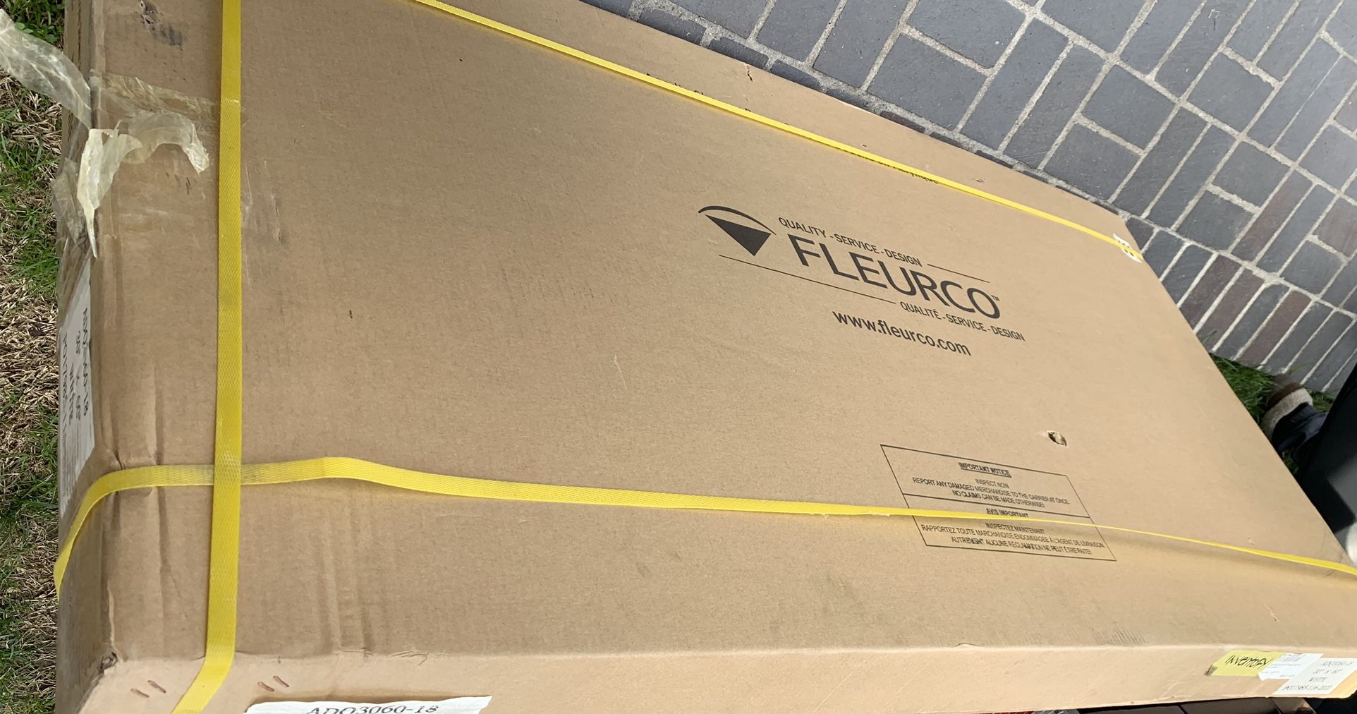 Shower Base; Fleurco ADQ3060 18 ADQ Quad 30 X 60 Inch Base with Side Drain Non Lucite and Non Textured