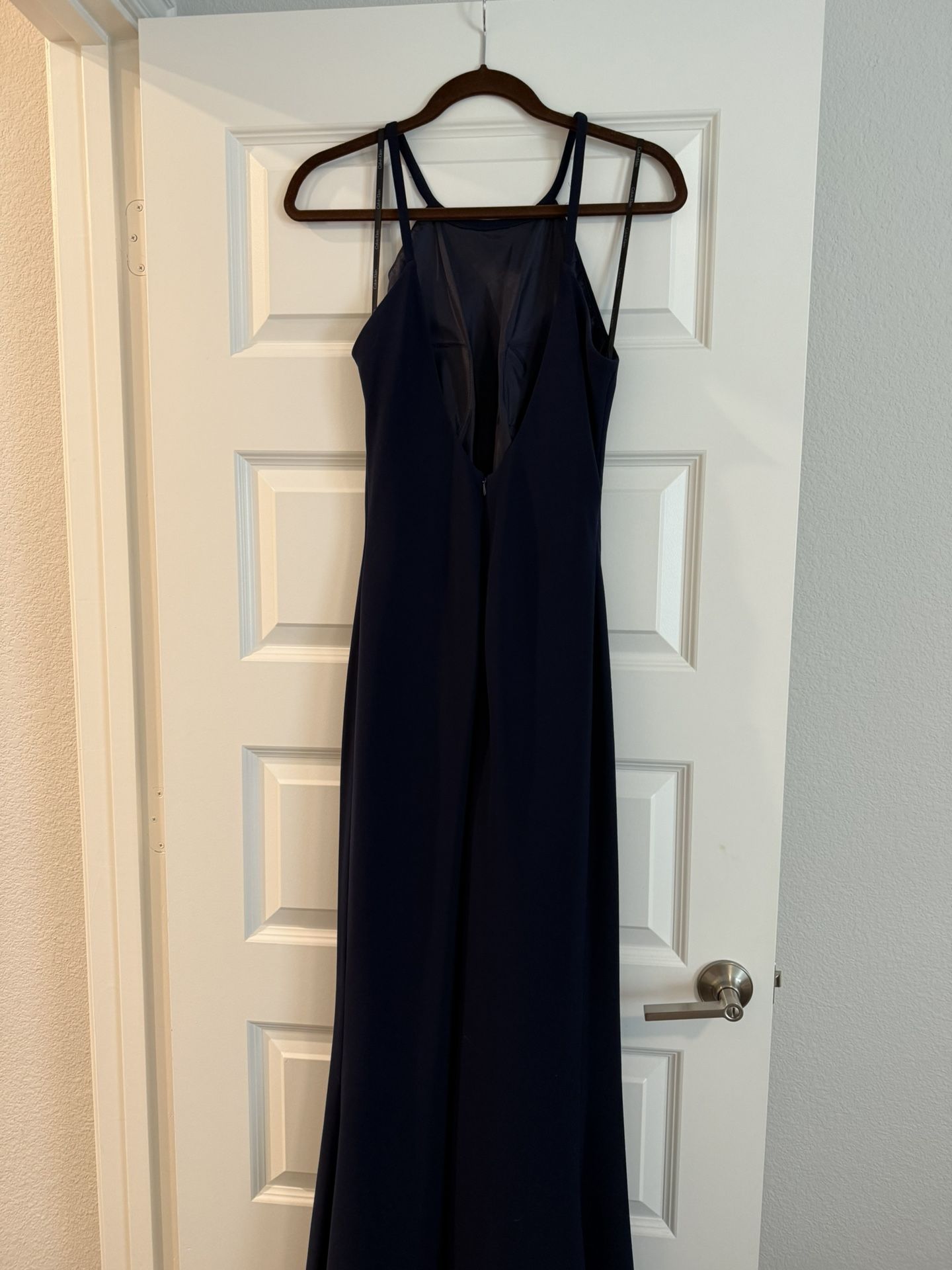 blue and white printed dress White And Blue Printed Maxi Dress With Cut Outs