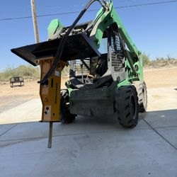 Skidsteer/ Bobcat Jack Hammer Attachment Plus 72 Inch Bucket.