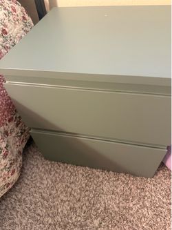 IKEA dressers and nightstand green