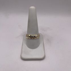 14kt Dual-Tone Gold Engagement Style Band