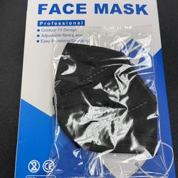 50 Pieces Black Kn 95 Face Masks