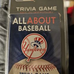 New York Yankees All About Baseball MLB Trivia Card Game NEW SEALED PACKAGE